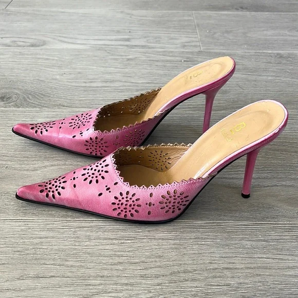 Jimmy Choo Shoes Vintage Bakers Pink Mule Heel Poshmark